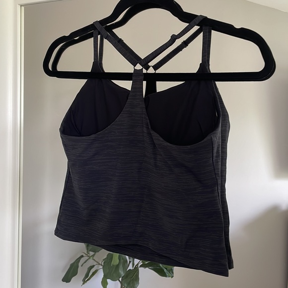 Outdoor Voices Black Workout Tank with Built-in Bra - Picture 2 of 6